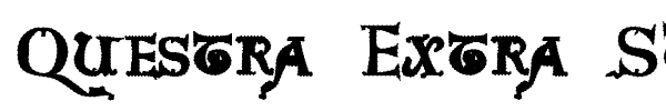 Questra Extra ST font preview
